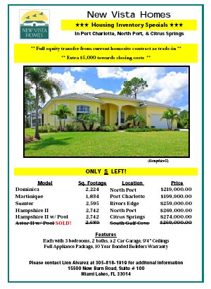 Inventory Home Specials